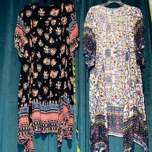 TWO Francesca’s O/S Kimonos